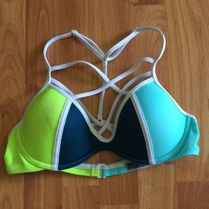 PINK Strappy Bikini Top